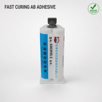 Adhesivo de Poliuretano KEJIA KJ-6363F05-2 1:1 para Metal, Plástico y Madera |   Curado Rápido en 5 Minutos |   Pegamento Negro de Alta Resistencia para Trabajos en Madera