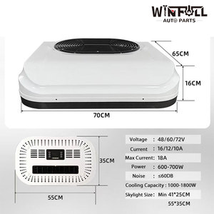 Aire Acondicionado de Techo de 48V 60V 72V para Autocaravanas, Camiones, Autobuses y Vehículos Eléctricos - Product Image 2