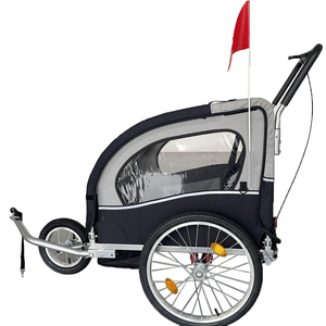 <span class=keywords><strong>2</strong></span> en 1, poussette-vélo pliable pour bébé à deux <span class=keywords><strong>places</strong></span>, remorque pour vélo pour deux enfants - Product Image 4