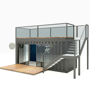 Casa Prefabricada <span class=keywords><strong>de</strong></span> Dos Pisos con Estructura <span class=keywords><strong>de</strong></span> Acero, Cafetería <span class=keywords><strong>de</strong></span> Lujo Prefabricada, Instalación Rápida, Casa Modular Pequeña, Tienda en Contenedor - Product Image 4