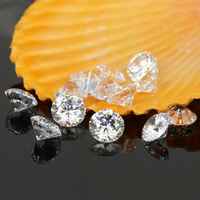 1000 pièces/paquet 5A qualité 1-3mm petite taille CZ pierres couleur blanche forme ronde zircone cubique pour bijoux