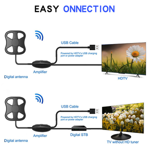 Antena de TV Digital HD para Interiores, Señal Gratuita para Recibir VHF HDTV, Antena de TV para Exteriores - Product Image 3