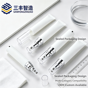 หลอดครีมบำรุงรอบดวงตาแบบลูกกลิ้งโลหะพิมพ์ลายตามสั่ง, หลอดนวดสามลูกกลิ้งแบบพกพาสำหรับเซรั่มบำรุงรอบดวงตา - Product Image 5