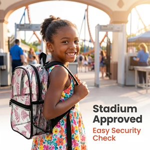 <span class=keywords><strong>Sac</strong></span> à <span class=keywords><strong>dos</strong></span> transparent personnalisé imprimé avec fermeture éclair et poche, <span class=keywords><strong>sac</strong></span> mignon de petite taille pour l'extérieur, la plage ou l'école, <span class=keywords><strong>sac</strong></span> à <span class=keywords><strong>dos</strong></span> en PVC - Product Image 6