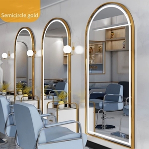 <span class=keywords><strong>Espejo</strong></span> Dorado de Pared Estilo Europeo Moderno <span class=keywords><strong>con</strong></span> Luz <span class=keywords><strong>LED</strong></span> <span class=keywords><strong>para</strong></span> Hotel, <span class=keywords><strong>Peluquería</strong></span> y Barbería - Product Image 5