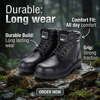 Chaussures de sécurité anti-écrasement Vaultex, nouvelle arrivée, chaussures de travail, bottes de sécurité industrielles, chaussures de sécurité avec embout en acier pour l'exploitation minière