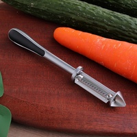 5-in-1 handmatige draaibare metalen schilmes |   Multifunctioneel keukenhulpmiddel voor groenten en fruit, geschikt voor tomaten, aardappelen en appels