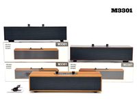 Nuevo Altavoz Bluetooth M3301 de Madera con Batería Integrada, Sonido de Larga Duración, Soporte, Audio para Computadora de Escritorio, Altavoz Dual de 10w con Bajos
