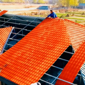 יריעת קירוי UPVC בעיצוב עכשווי, עמידות גבוהה, שרף ASA PVC בצורת במבוק לבית, בעלת אורך חיים של 20 שנה. - Product Image 1