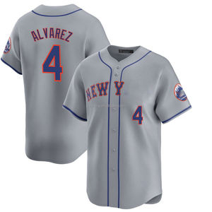 2025 para New York Road Limited, camisetas de béisbol personalizadas para hombres, uniformes bordados grises con logotipos de talla grande personalizables - Product Image 2