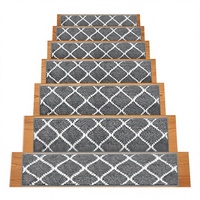 Tapis d'escalier antidérapants auto-adhésifs sans colle en polyester et terylène style nordique – Offre spéciale