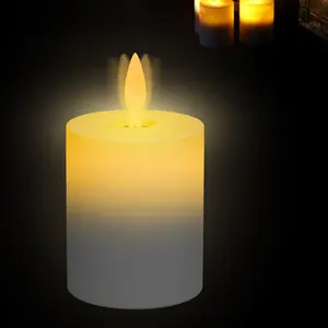 10pcs/set LED Electronic FLICKER Candle Light Induction Charging Desk Candle Table Lamp Atmosphere Holiday Light