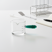 Tasse à mesurer en verre borosilicate transparent pour barista, capacité 125 ml, écologique, en stock