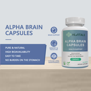 Capsules de soutien cognitif pour le cerveau, formule naturelle puissante, Alpha Brain, nootropique, clarté mentale - Product Image 2