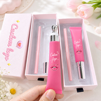 Kits de gloss teinté brillant et crayons à lèvres hydratants et nourrissants avec acide hyaluronique, vitamine E et beurre de karité en tube souple