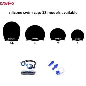 Tùy Chỉnh In Ấn XL Silicone Mũ Bơi Cho Tóc Dài Hoặc Dreadlock Swim Cap