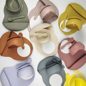 Eco Friend Hút Bpa Free In Logo Không Thấm Nước Toddler Silicone Bé Hút Bowls Silicone Bé Ăn Set - Product Image 3