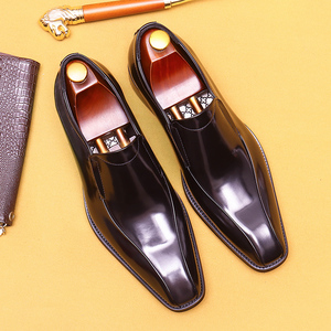 Zapatos de vestir de negocios de cuero genuino para hombre, zapatos de traje, diseño elegante, cómodo y duradero para reuniones de negocios, bodas - Product Image 6