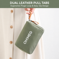 Trousse de Maquillage de Voyage Personnalisable avec Logo, Compartiments Divisés, Emplacements pour Pinceaux, Dragonne et Double Fermeture Éclair, Six Couleurs, Usage Quotidien