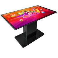 Promoción de fábrica, pantalla táctil impermeable interactiva inteligente, Pantallas múltiples, mesa táctil capacitiva utilizada para cafetería