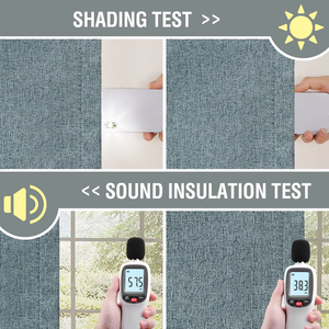 Cortinas con ojales con aislamiento térmico Cortinas de ventana de arpillera de lino texturizado primitivo 100% Cortinas opacas para la sala de estar - Product Image 3