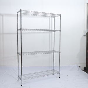 رف تخزين مطلي بالكروم من الفولاذ المقاوم للصدأ على الطراز الصناعي ، رف تكديس المرآب - Product Image 2