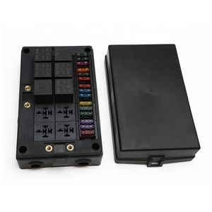 Bloque de Fusibles para Automóvil de 15 Vías, Caja de Enchufes con 10 Relés de 5 Pines, 15 Fusibles de Pala, 3 Fusibles ANS con Caja Impermeable para Barco o Vehículo - Product Image 4
