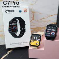 Montre connectée carrée C7 Pro pour sports de plein air, écran TFT, moniteur de fréquence cardiaque, tensiomètre, réponse aux appels, magnétique