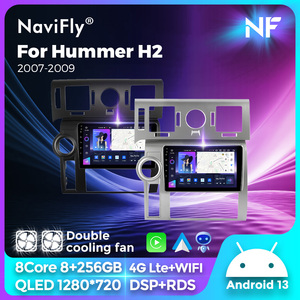 NaviFly NF, Nueva Pantalla Táctil de Navegación para Automóvil con Android 13, Car Play para <span class=keywords><strong>Hummer</strong></span> H2 2007-2009 con Android Auto y Reproductor de Automóvil - Product Image 3
