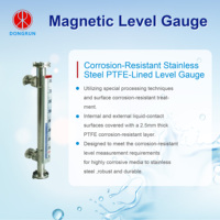 Indikator Medan Magnet Dongrun Pengukur Tuas Plastik Sensor Level Oli Rendah -20~+450 Suhu Sedang Rentang 300-15000mm