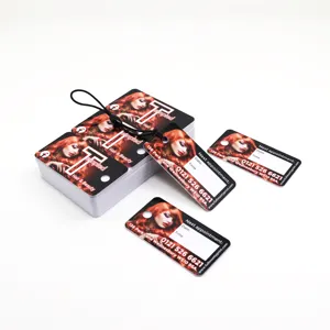 Custom Printing Combo VIP Loyalty Membership Barcode Key Tags With Hole Punch