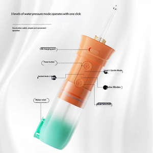 Irrigador Bucal Eléctrico Portátil Recargable por USB, de Plástico, con Certificación IPX7, para Limpieza Dental, 3 Niveles de Presión - Product Image 2