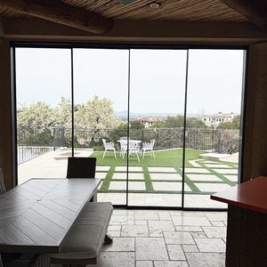 2025 lussuosa Villa padronale porte in <span class=keywords><strong>vetro</strong></span> temperato allettante Loggia terrazze balcone sottile porta scorrevole - Product Image 5