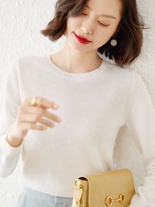 Maglione da donna autunno inverno o-collo pullover solidi Bottoming Shirt maglieria manica lunga Casual primavera Basic Pull Femme maglione - Product Image 3