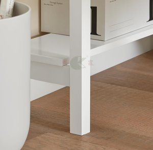 Escritorio Esquinero Pequeño con Cajón y Estante Escalonado, Mesa de Computadora Triangular Blanca para Oficina en Casa y Tocador - Product Image 3