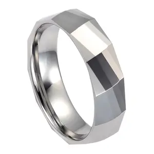 SZ CHENG JEWELERS love crown promise ring jewelry facets tungsten ring for wedding