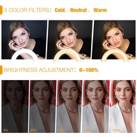 Forfeel Beauty 10 pouces Tiktok photographique Selfie Led anneau lumineux avec trépied pour diffusion en direct maquillage Youtube vidéo