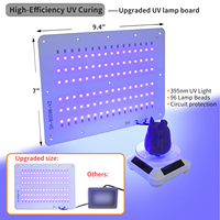 Lámpara UV para Curado de Resina para Impresora 3D, Lámpara UV Grande para Curado de Resina con Plataforma Giratoria Solar, Curado Rápido