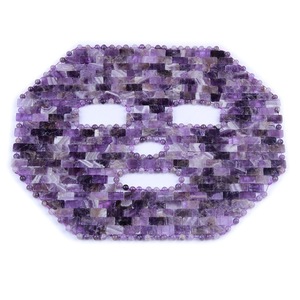 Masque facial en quartz œil de tigre, outil de massage pour les soins de la peau, pour les <span class=keywords><strong>yeux</strong></span> gonflés, la tension, le stress, la relaxation, le spa, le <span class=keywords><strong>yoga</strong></span>, la méditation - Product Image 4