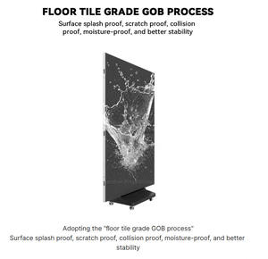 Kingvisionled lipat tiga 3 sisi dapat dilipat P2.5 P1.86 P1.25 dalam ruangan iklan Led spanduk Digital Poster layar dapat digerakkan - Product Image 6