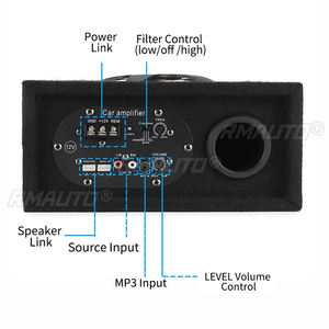 Subwoofer para Auto de 480w, Amplificador de Potencia a Prueba de Golpes, Altavoz Bajo Asiento, Reproductor de Música de Alta Fidelidad, Audio para Auto - Product Image 5