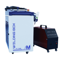 Nueva Máquina de Soldadura Láser de Fibra 5 en 1 con Sistema de Enfriamiento por Agua para Celdas de Batería, Tipo Portátil