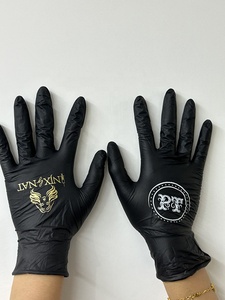 Biểu Tượng Tùy Chỉnh <span class=keywords><strong>In</strong></span> Ấn <span class=keywords><strong>In</strong></span> Hình Xăm Thực Phẩm Làm Sạch Tự Động Tiệm Cắt Tóc Tóc Beauty Salon Bệnh Viện Tinh Khiết Nitrile Găng Tay Găng Tay Găng Tay Dùng Một Lần Găng Tay - Product Image 2