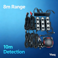 Système d'alarme anti-collision pour zone aveugle arrière de véhicule Yteq ROWS10 Plug & Play, radar de détection 24 GHz, portée 10 m, avertisseur sonore et lumières d'alarme