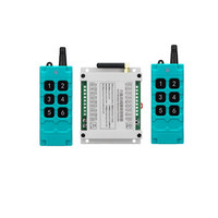 Télécommande industrielle 868 MHz pour grue, interrupteur poussoir, relais 6 canaux DC12V, kit de commutateurs et récepteur RF sécurisés en ABS