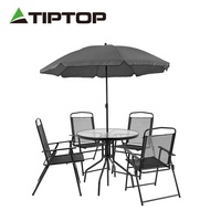 Kunden spezifische kostenlose Kombination cool und leicht zu reinigen tragbare Klapp eisen Garten Outdoor Cafe Couch tisch Stuhl Möbel Set
