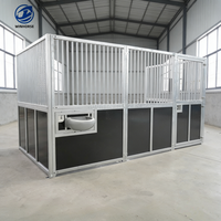 Panneau avant de porte d'écurie Tianyun en métal élégant thermolaqué, battant/coulissant, durable, qualité supérieure, équipement d'écurie pour chevaux 1