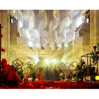 Kit de drapés de plafond pour toile de fond de mariage, multicolores, taille personnalisable