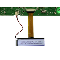 Ventes directes d'usine de Shenzhen 25632-00 COG écran d'affichage fond bleu texte blanc module lcd