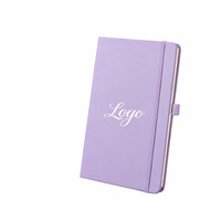 Carnet de notes de réunion d'affaires en cuir PU A5 avec logo personnalisé, couverture rigide, planificateur, journal, ensemble cadeau d'entreprise avec porte-stylo